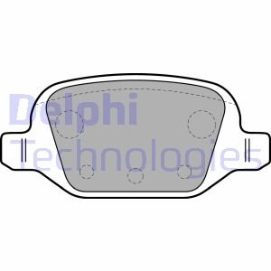 Комплект тормозных колодок, дисковый тормоз Delphi LP1678