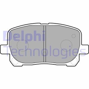 Комплект тормозных колодок, дисковый тормоз Delphi LP1711