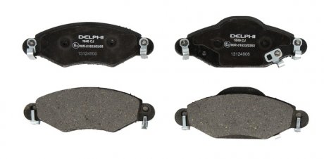 Комплект тормозных колодок, дисковый тормоз Delphi LP1840
