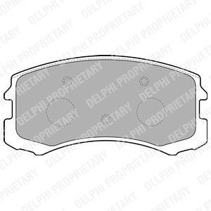 Комплект тормозных колодок, дисковый тормоз Delphi LP1901 (фото 1)