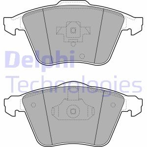 Комплект тормозных колодок, дисковый тормоз Delphi LP1943 (фото 1)