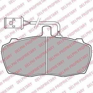 Комплект гальмівних колодок передн, DAF 400-SERIE LDV 400, CONVOY 2.5D 04.89-04.09 Delphi LP2023