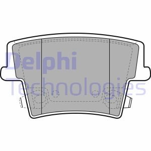 Комплект тормозных колодок, дисковый тормоз Delphi LP2035 (фото 1)