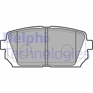 Комплект тормозных колодок, дисковый тормоз Delphi LP2051