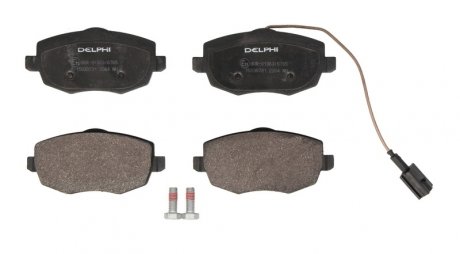 Комплект тормозных колодок, дисковый тормоз Delphi LP2064 (фото 1)