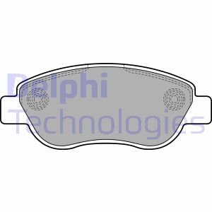 Комплект тормозных колодок, дисковый тормоз Delphi LP2075 (фото 1)