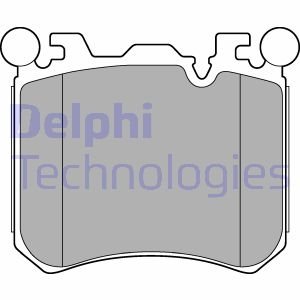 Комплект тормозных колодок, дисковый тормоз Delphi LP2287