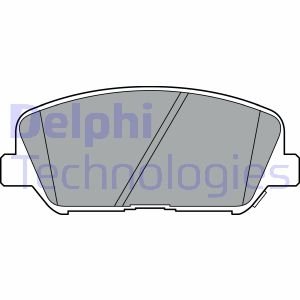 Комплект тормозных колодок, дисковый тормоз Delphi LP2477 (фото 1)