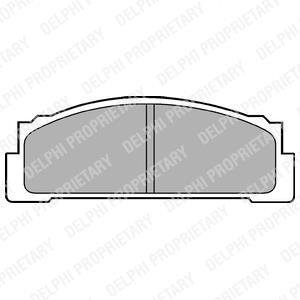 Тормозные колодки, дисковый тормоз (набор) Delphi LP30 (фото 1)
