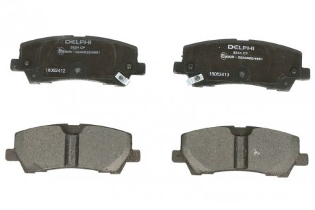 Дисковые тормозные колодки, комплект Delphi LP3254 (фото 1)