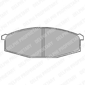 Комплект тормозных колодок, дисковый тормоз Delphi LP373 (фото 1)