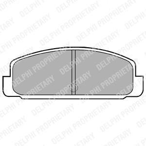 Комплект тормозных колодок, дисковый тормоз Delphi LP401 (фото 1)