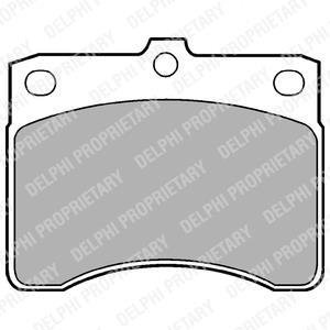 Фото 1 - гальмівні колодки, дискове гальмо (набір) Delphi LP578 Гальмівні колодки, дискове гальмо (набір) Delphi LP578 (фото 1)
