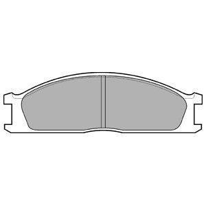 Комплект тормозных колодок, дисковый тормоз Delphi LP726 (фото 1)