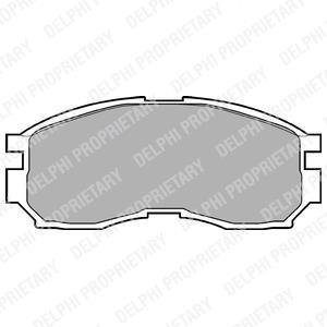 Комплект тормозных колодок, дисковый тормоз Delphi LP803 (фото 1)
