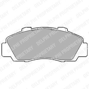 Комплект тормозных колодок, дисковый тормоз Delphi LP872 (фото 1)