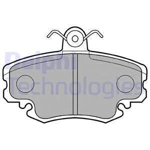 Гальмівні колодки дискові DACIA/PEUGEOT/RENAULT Logan/205 ">>07 Delphi LP885