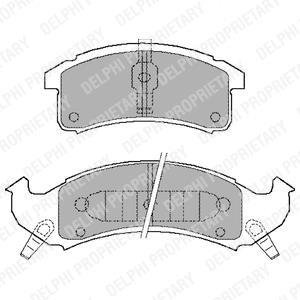 Тормозные колодки дисковые BUICK/CADILLAC/CHEVROLET/PONTIAC "F "90>> Delphi LP897 (фото 1)