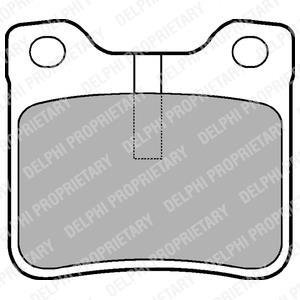 Комплект тормозных колодок, дисковый тормоз Delphi LP991