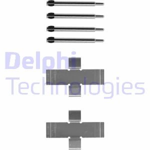 Комплектующие, колодки дискового тормоза Delphi LX0006