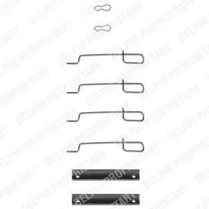 Ремнабір гальмівних колодок Delphi LX0044
