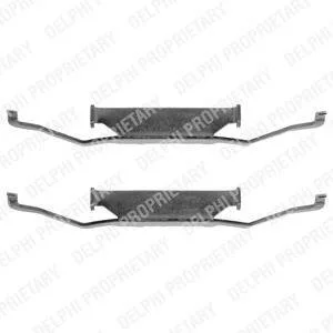 Монтажний комплект гальмівних колодок BMW E28/E24/E23/M3 Delphi LX0074