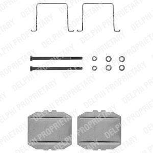 Ремнабір гальмівних колодок Delphi LX0122