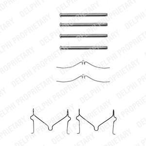 Комплектующие, колодки дискового тормоза Delphi LX0211