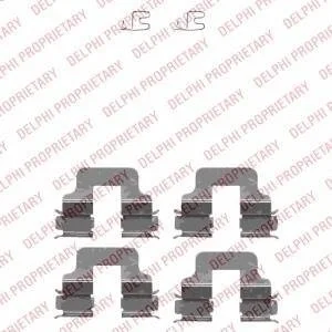 Комплектуючі, колодки дискового гальма Delphi LX0342