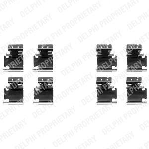 Комплектующие, колодки дискового тормоза Delphi LX0354 (фото 1)