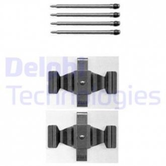 Ремкомплект гальмівних колодок Delphi LX0398 (фото 1)