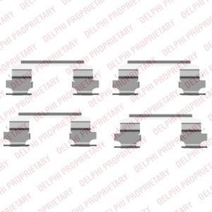 Гальмівні колодки (монтажний набір) Delphi LX0462