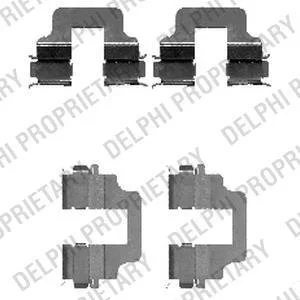 Ремкомплект гальмівних колодок Delphi LX0473