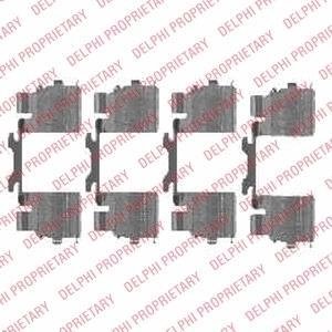 Комплектующие, колодки дискового тормоза Delphi LX0476