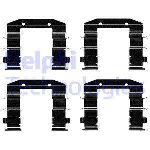 Пружины прижимные дисковых колодок к-т.hyundai i40 перед. Delphi LX0688