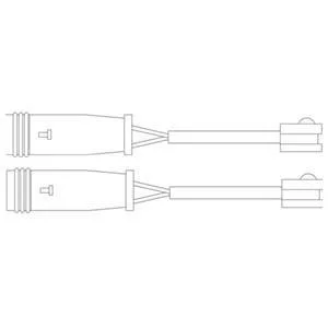 Контрольний контакт, контроль шару гальмівних колодок Delphi LZ0199
