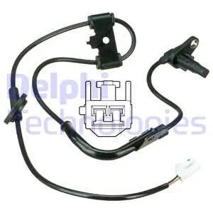 Датчик ABS задн Лів HYUNDAI COUPE II, TIBURON 1.6/2.0/2.7 01.01-08.09 Delphi SS20528