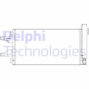 Конденсатор, кондиционер Delphi TSP0225676 (фото 1)