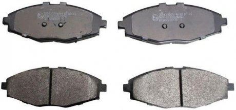 Комплект тормозных колодок, дисковый тормоз Denckermann B110141 (фото 1)
