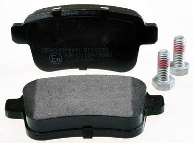 Комплект тормозных колодок, дисковый тормоз Denckermann B111020