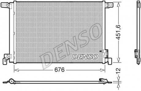 Радіатор кондиціонера DENSO DCN02008