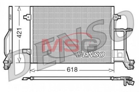 Конденсатор, кондиционер DENSO DCN02013 (фото 1)