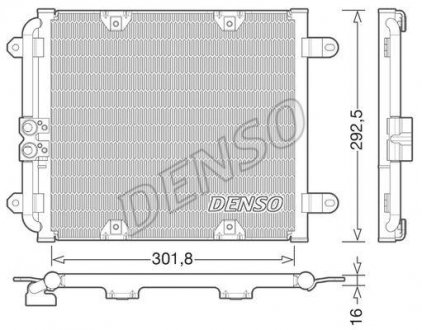 Радіатор кондиціонера DENSO DCN02028