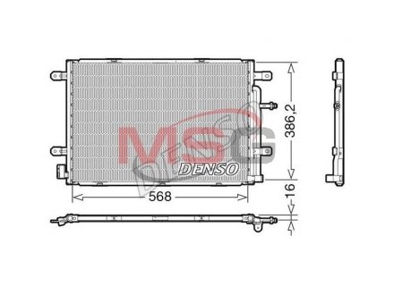 Радіатор кондиціонера DENSO DCN02039