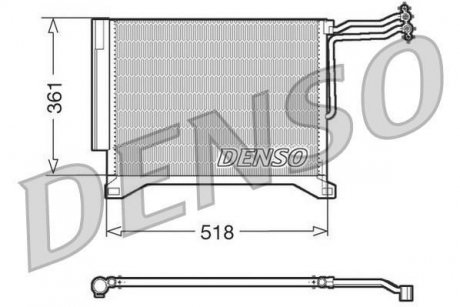 Конденсатор, кондиционер DENSO DCN05100