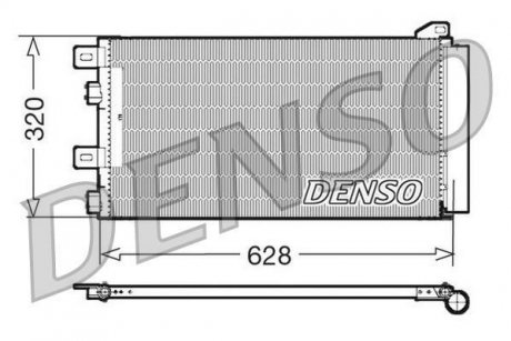 Конденсатор, кондиционер DENSO DCN05101 (фото 1)