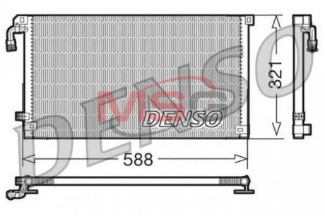 Радіатор кондиціонера DENSO DCN07004 (фото 1)