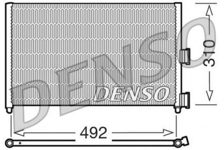 Конденсатор, кондиционер DENSO DCN09071 (фото 1)