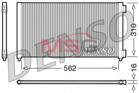 Конденсатор, кондиционер DENSO DCN09102