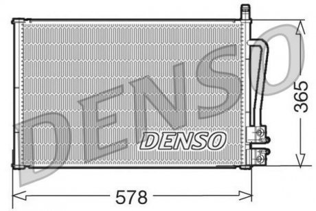 Радіатор кондиціонера DENSO DCN10008 (фото 1)